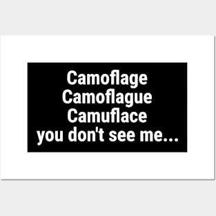 camouflage - you don't see me Posters and Art